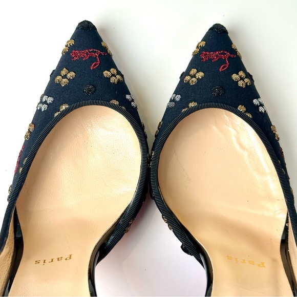 ✨ Christian Louboutin Iriza 100 “Loubinthesky” Pumps | Size 39 | Red Sole - Picture 9 of 10